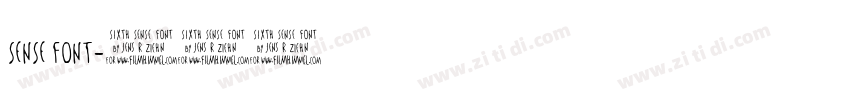 sense font字体转换